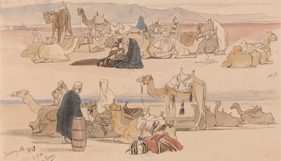 In der Nähe von Suez, 13 Uhr, 16. Januar 1849 (48) von Edward Lear